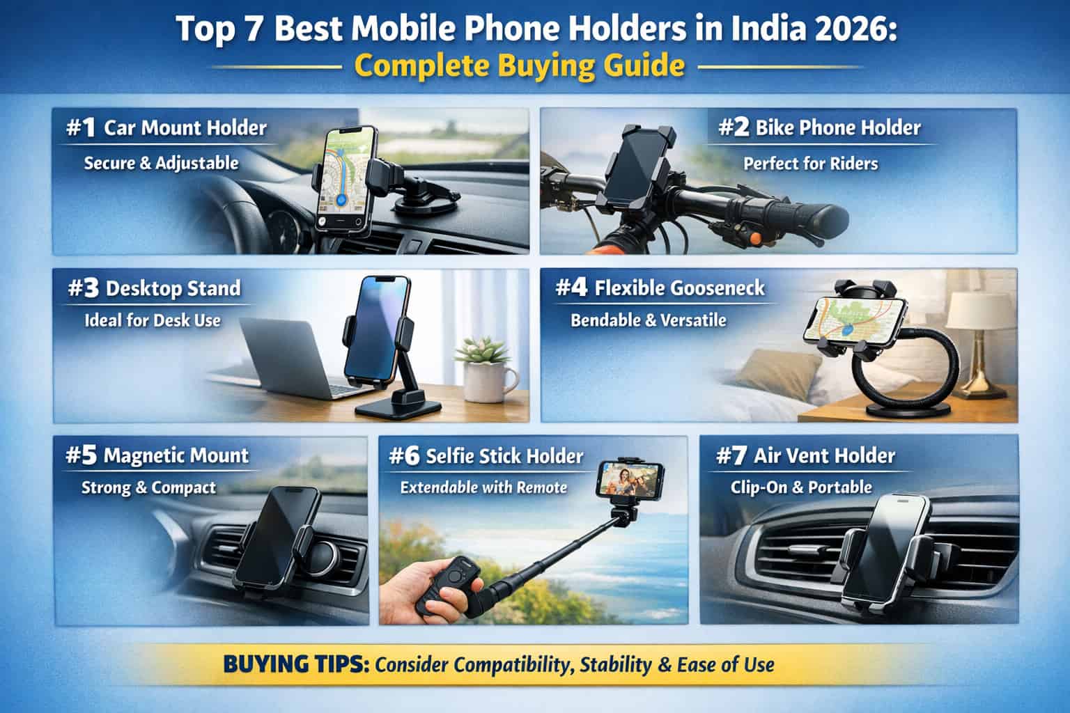 Top 7 Best Mobile Phone Holders in India 2026