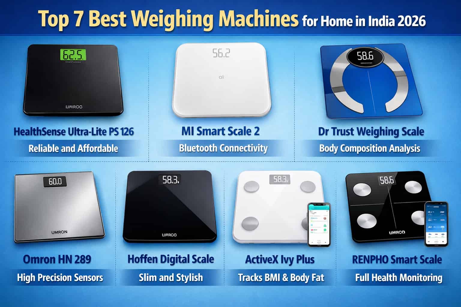 Top 7 Best Weighing Machines for Home in India 2026