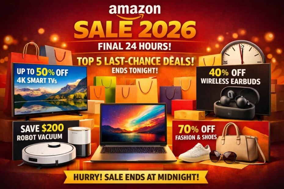 Amazon Sale 2026 Final 24 Hours! Top 5 High-Value Deals You Must Grab Before Midnight