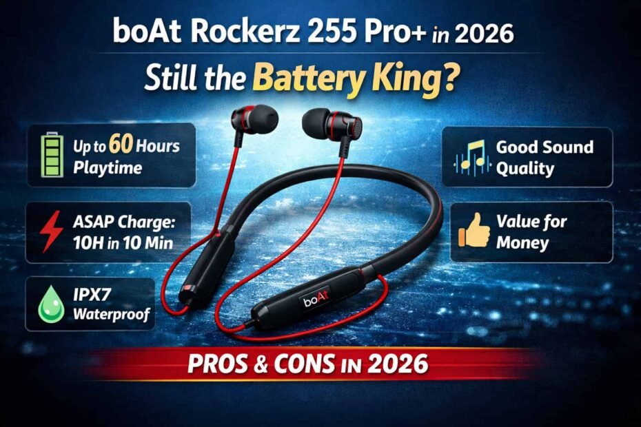 Best boAt Rockerz 255 Pro+ Review 2026 Still the Battery King