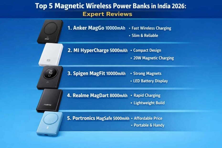 Top 5 Best Magnetic Wireless Power Banks in India 2026 Expert Reviews
