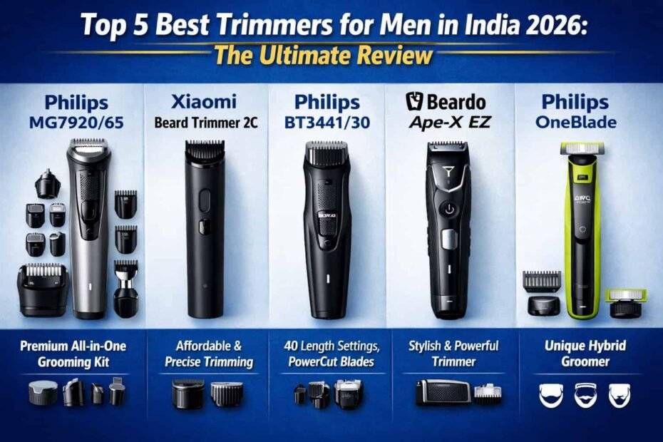 Top 5 Best Trimmers for Men in India 2026