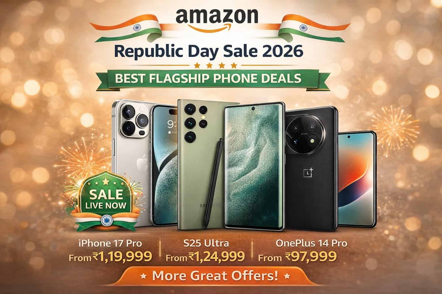 Amazon Republic Day Sale 2026: Best Flagship Phone Deals & Coupons