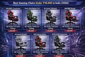 7 Best Gaming Chairs Under ₹10,000 in India (2026)