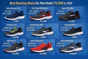 9 Best Running Shoes for Men Under ₹1,500 in India (2026)