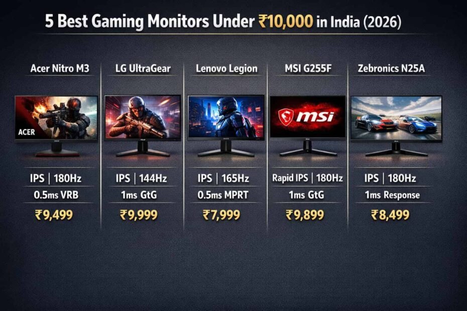 Best Gaming Monitor Under 10000