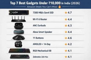 Top 7 Best Gadgets Under ₹10,000 in India (2026)