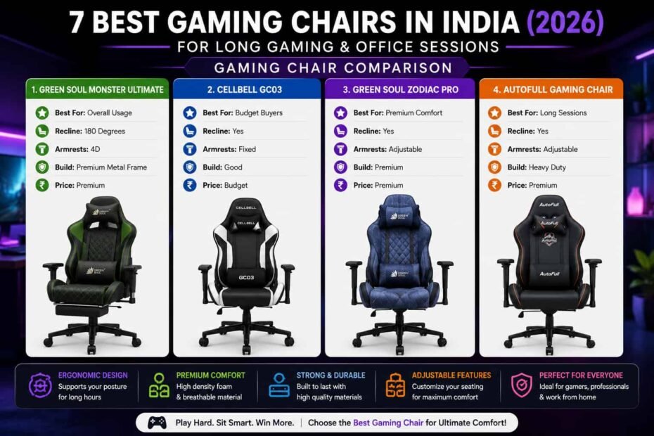 7 best gaming chairs in India