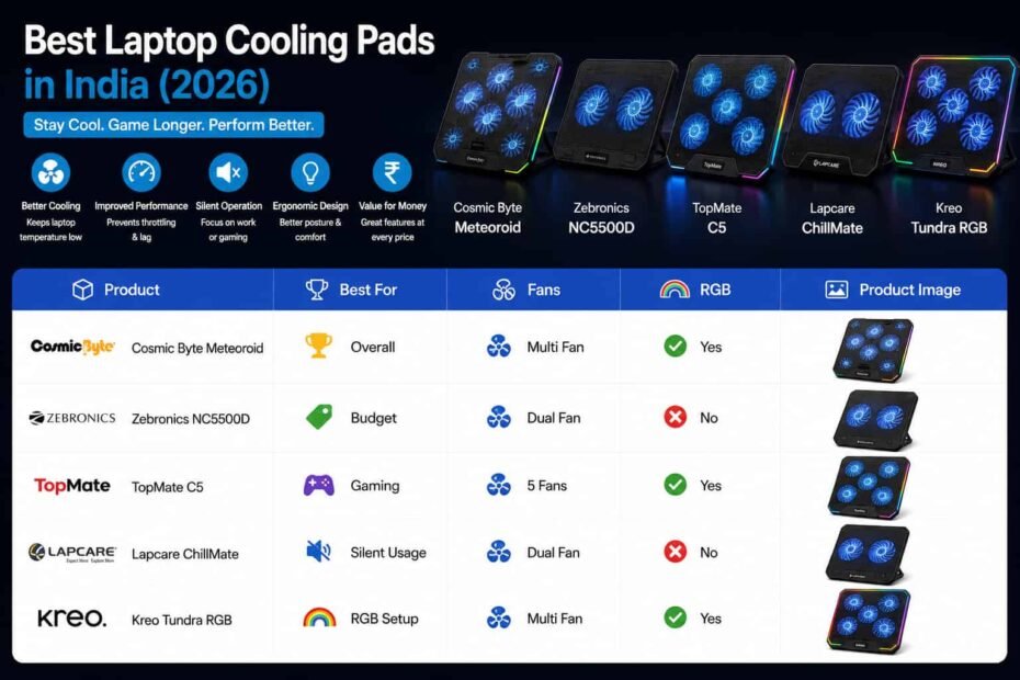 Best Laptop Cooling Pads in India (2026)