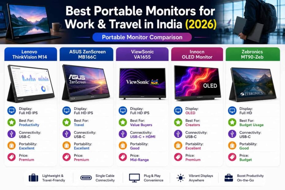 Best Portable Monitors for Work & Travel in India