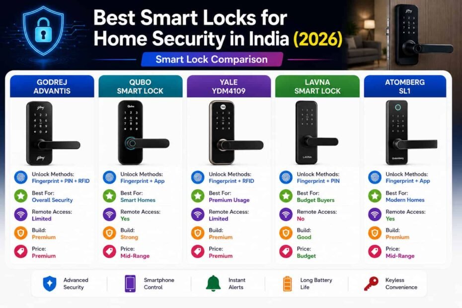Best Smart Locks for Home Security in India (2026)