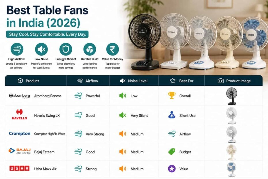 Best Table Fans in India