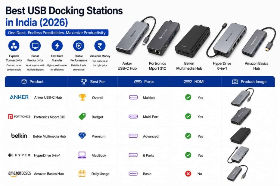 Best USB Docking Stations in India (2026)
