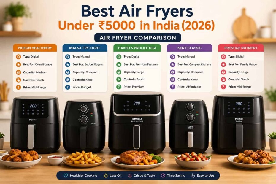 Best Air Fryers Under ₹5000 in India (2026)