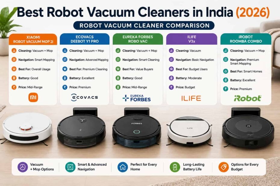 Best robot vacuums in India 2026