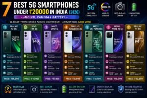 7 Best 5G Smartphones Under ₹20000