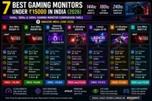 Best Gaming Monitor Under 15000 India
