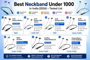 Best neckbands under ₹1000 in India