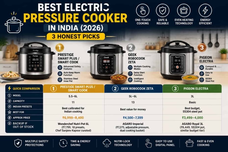 Best electric pressure cookers in India