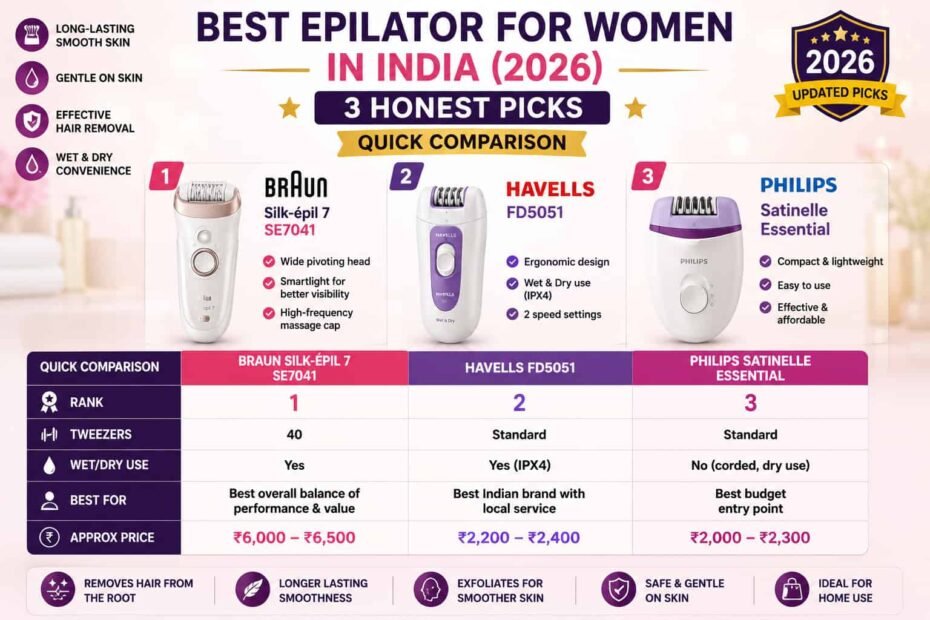 best epilator picks for women 2026