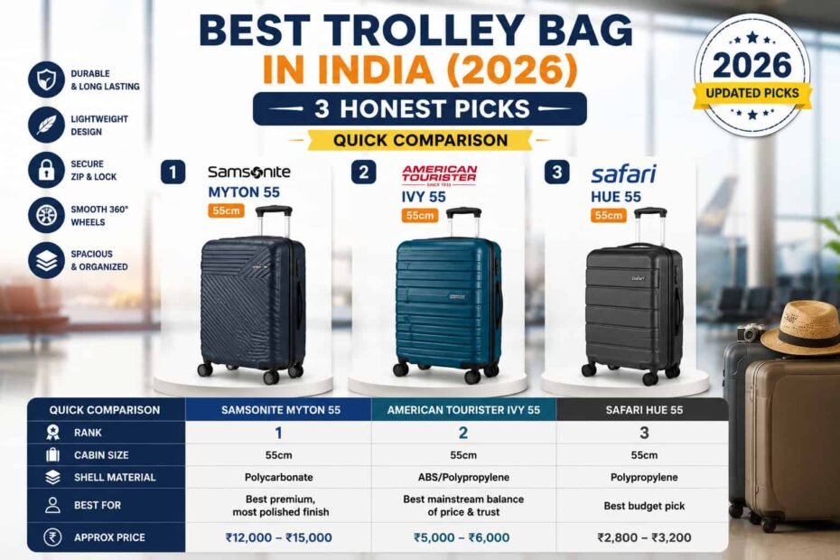 best trolley bags in india 2026