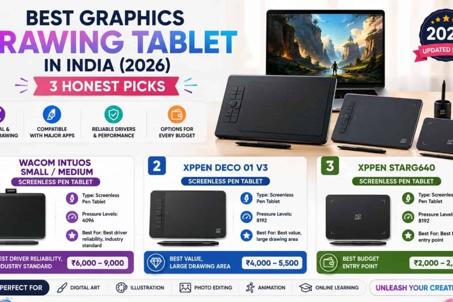 Best Graphics Drawing Tablets in India 2026