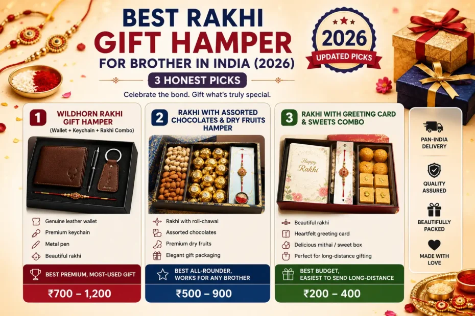 Best Rakhi Gift Hamper for Brother in India (2026) — 3 Honest Picks