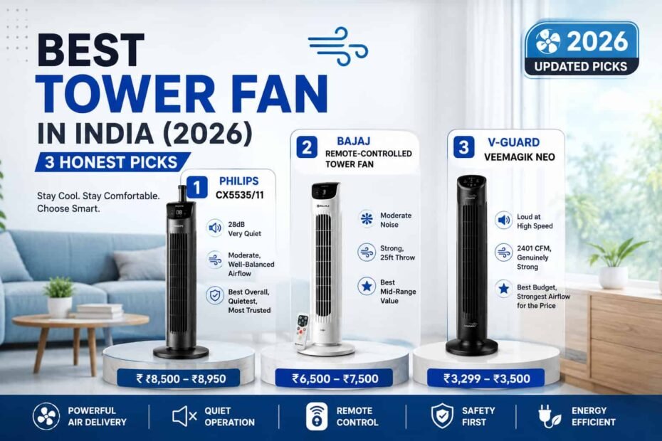 Best Tower Fans in India 2026